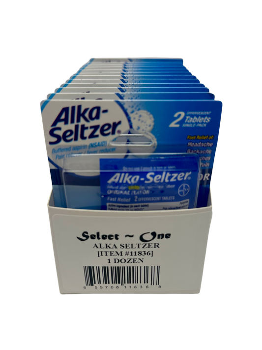 Alka Seltzer Single Blister Back