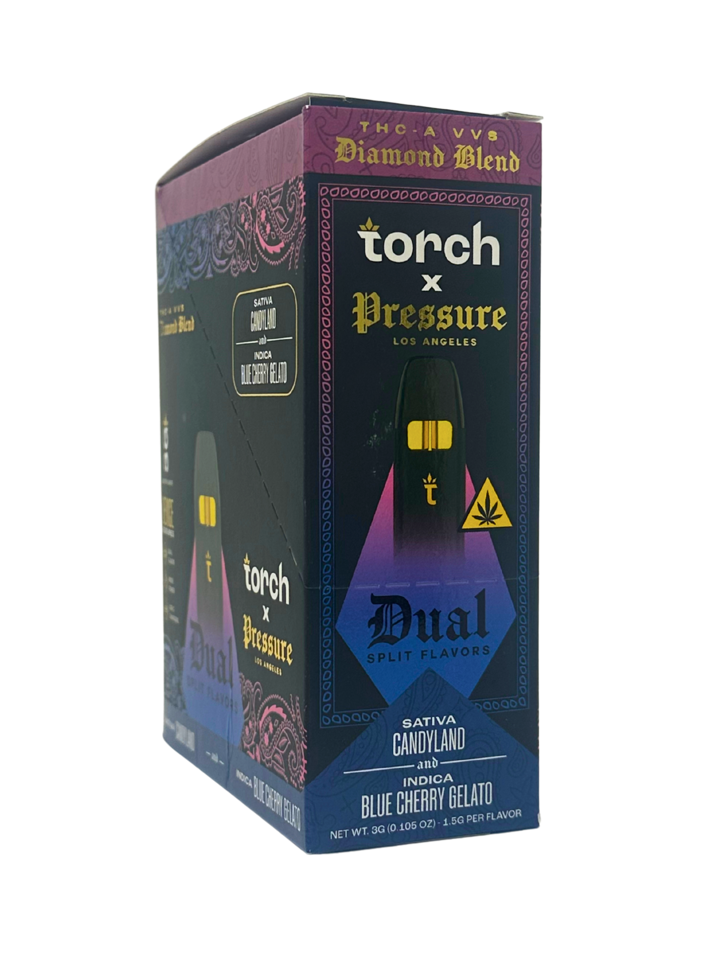 Torch x Dual Pressure 3g Candyland(S)/Blue Cherry Gelato(I)