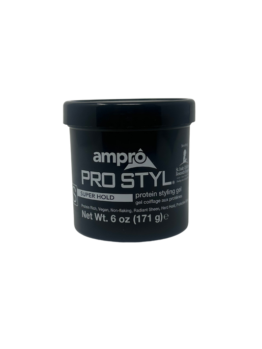 Black Ampro Super Hold Pro Styl 6oz Gel