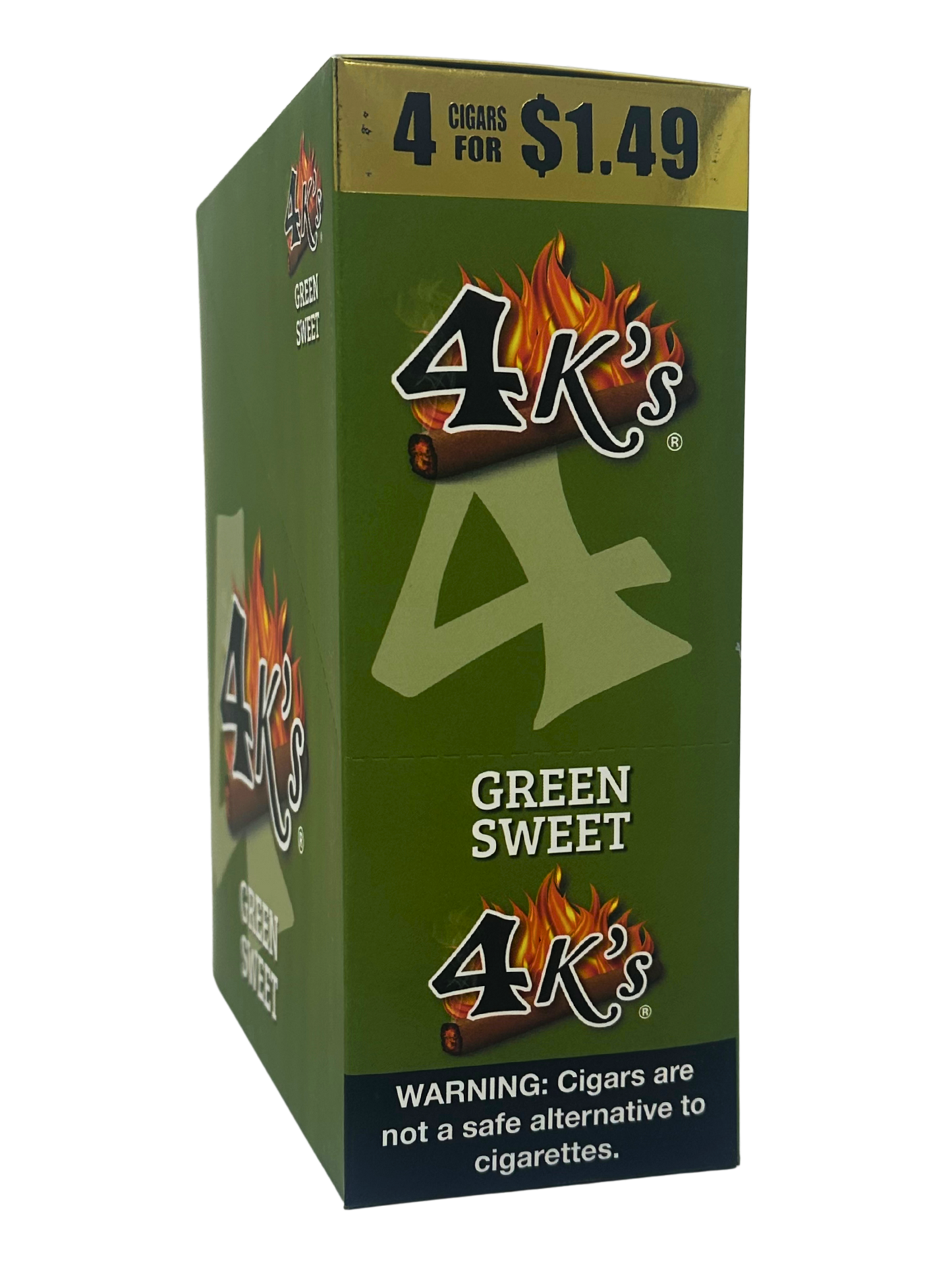 GT 4K Green Sweet Cigarillos 4/1.49 Box