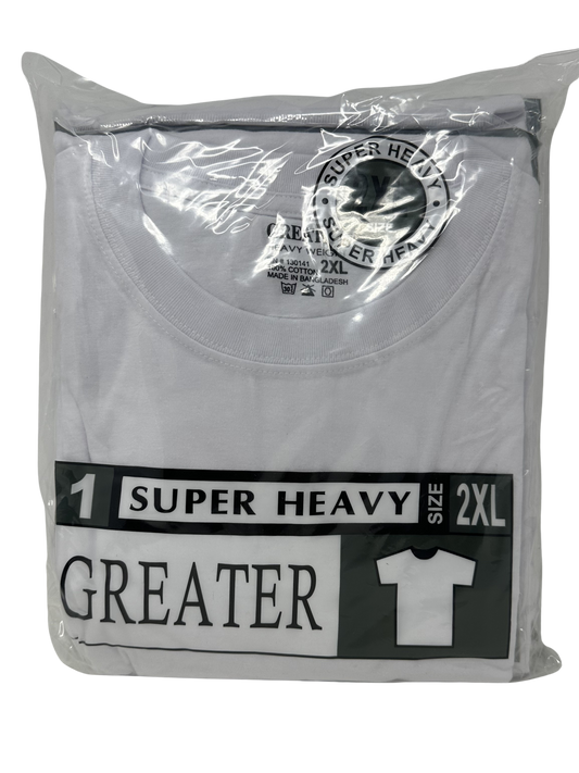 2X White R-Neck Shirt