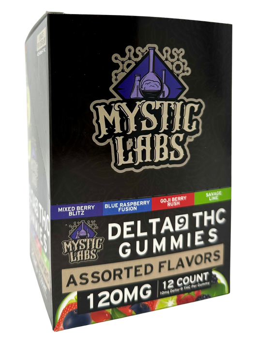 M.L. 120mg 12pk Assorted D9 Gummies