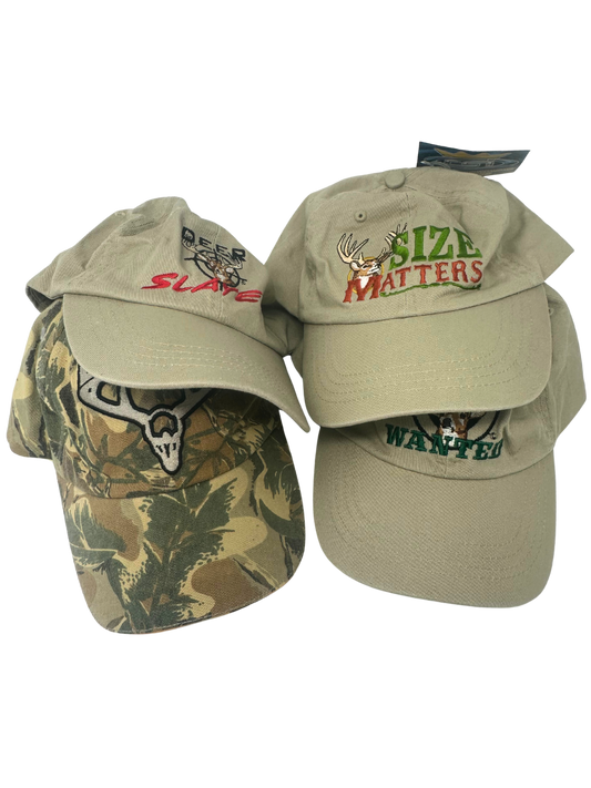 Tan Hunting Cap w/ Asst Sayings