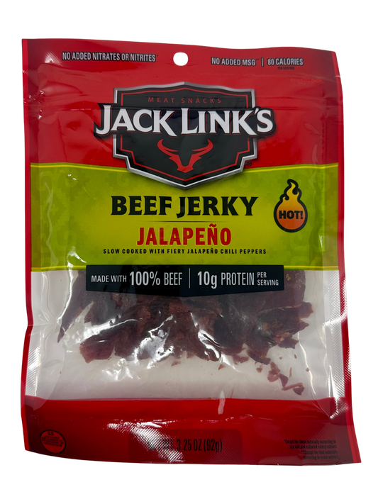 J.L. Lg Jalapeno Jerky Bag 3.25oz