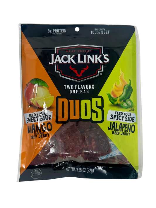 J.L. Lg Duos Jala/Mango Jerky Bag 3.25oz