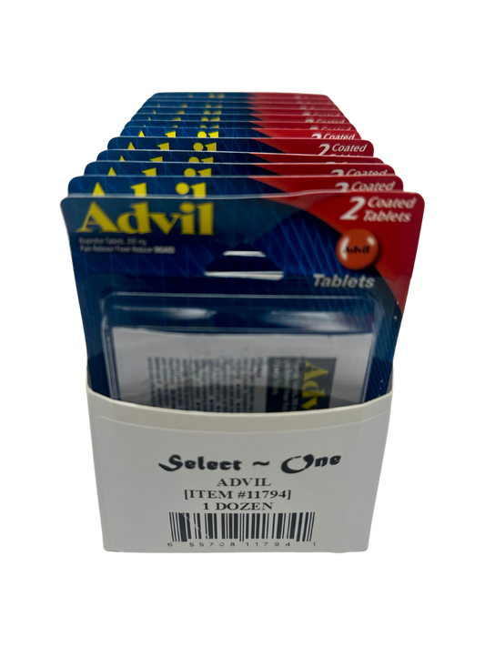 Advil Single Blister Back