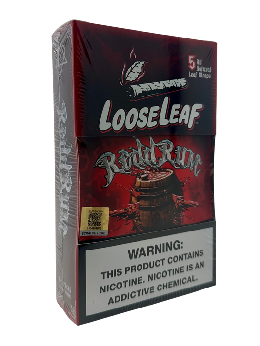 LooseLeaf All Nat 5pk Wraps Redd Rum