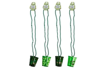 St. Patrick's Necklace w/ Shot Glass