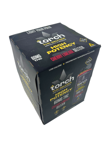 Torch Seltzer D9 THC 60mg Cherry Limeade 4pk