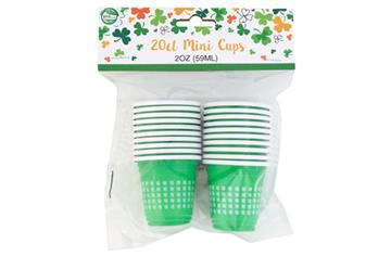 St. Patrick's 2oz Plastic Shot Cups 20ct