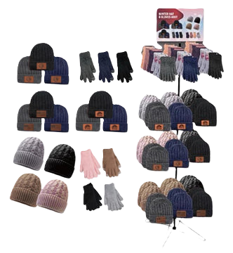 Winter Hat and Glove 144ct Dsp