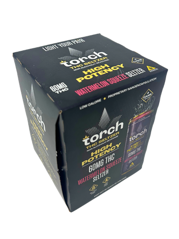 Torch Seltzer THC 60mg Watermelon Squeeze 4pk