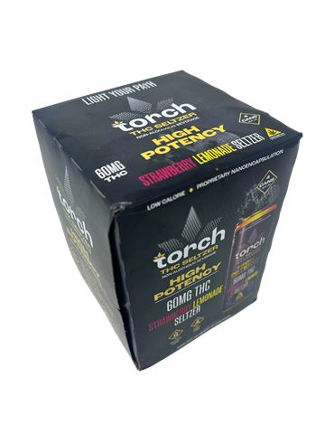 Torch Seltzer THC 60mg Strawberry Lemonade 4pk