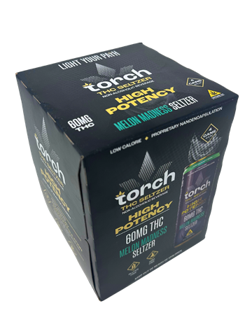 Torch Seltzer THC 60mg Melon Madness 4pk