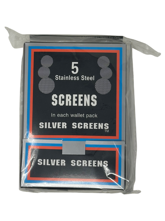 Silver/Brass 5pc Pipe Screen