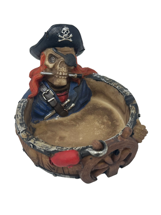 Pirate Skeleton w/ Knife Ashtray