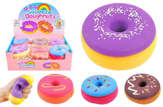 3" Squishy Donut 12ct Display (Bag)