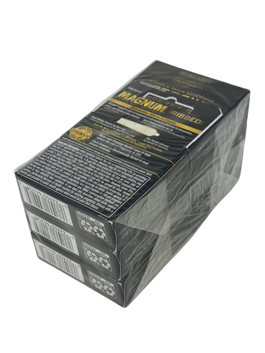 Trojan Magnum Ribbed 3pk