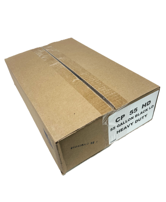 55 Gal 1.2mil Black Can Liners/Garbage Bags
