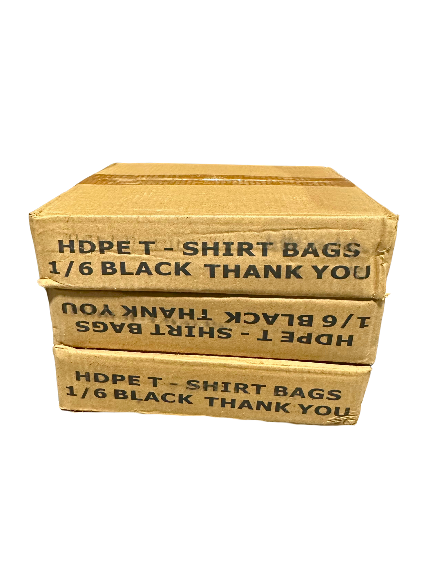 300ct Black Thank You Bags