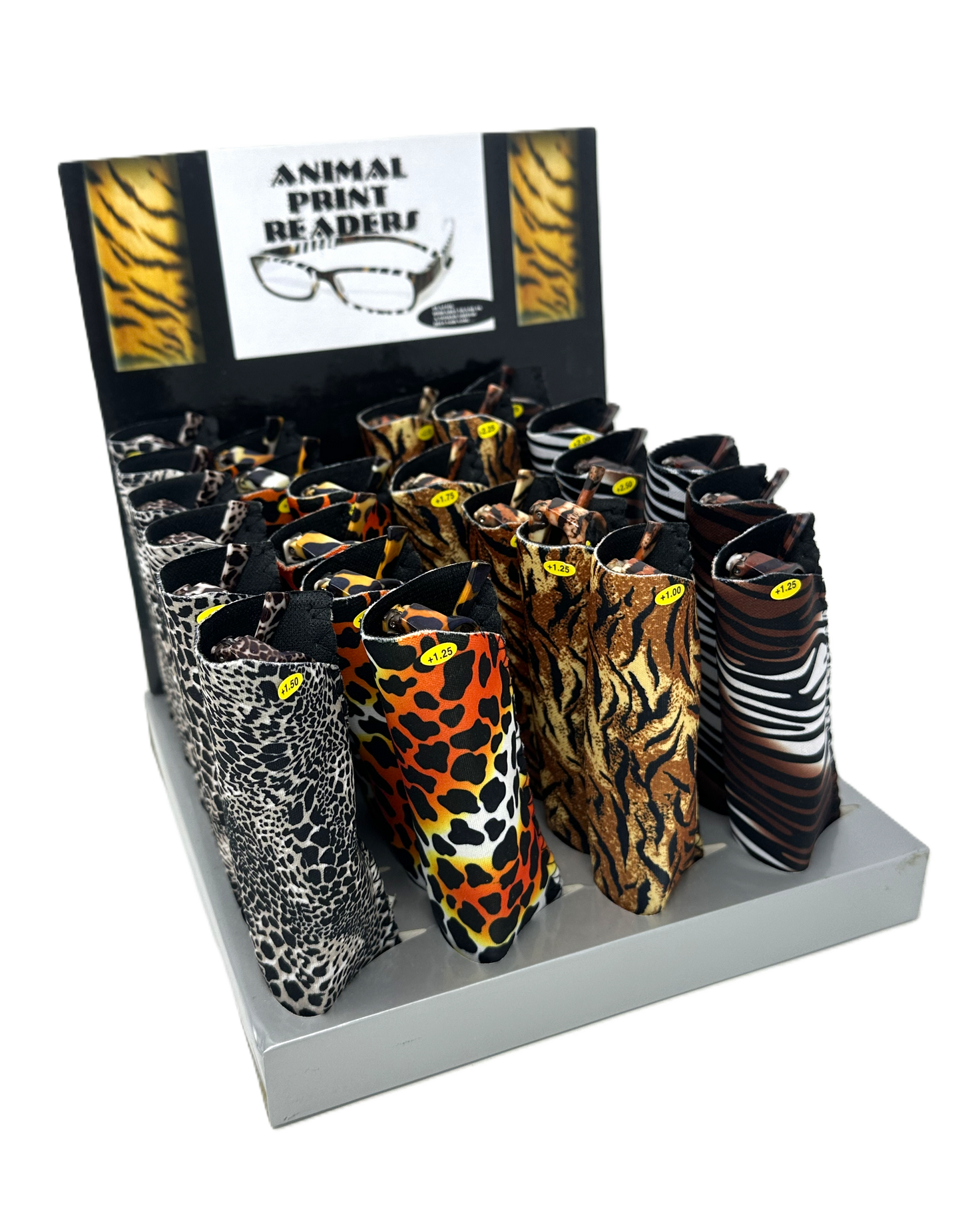 Animal Print Readers w/ Matching Pouch