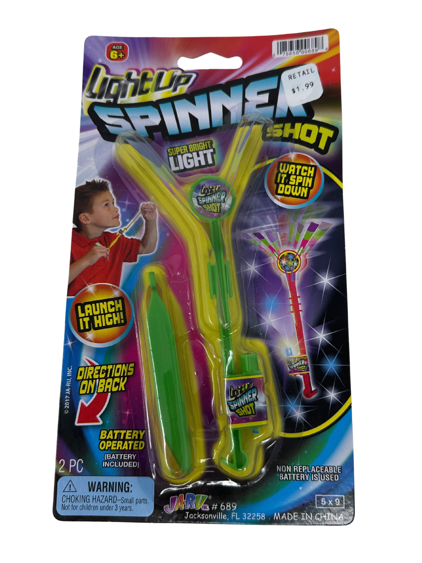 JA-RU Light Up Spinner Shot