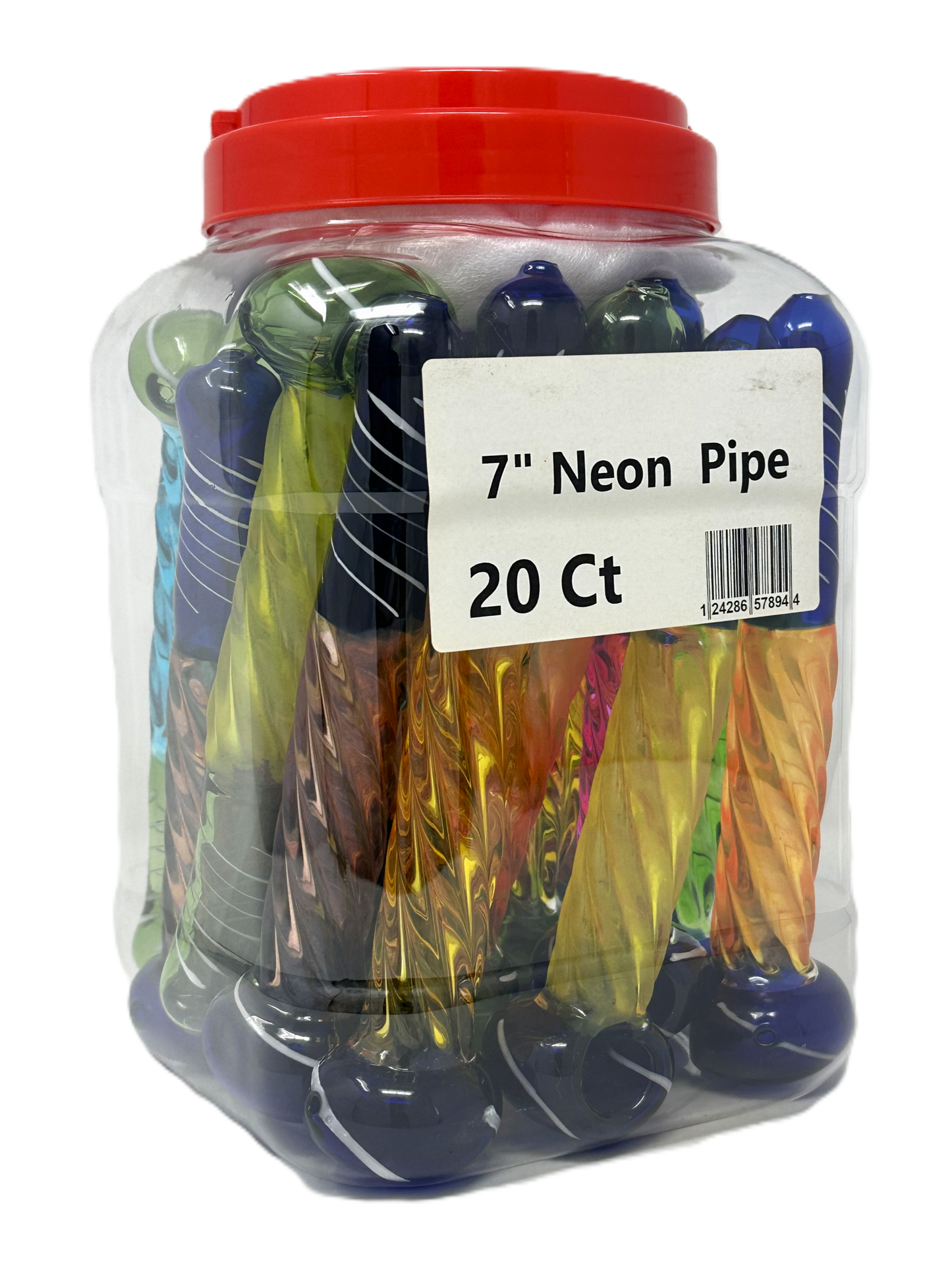 7" Neon Pipe Jar