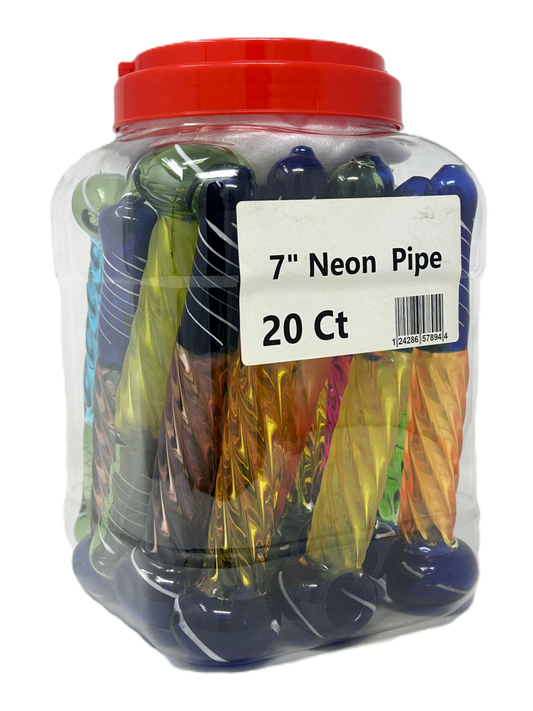 7" Neon Pipe Jar